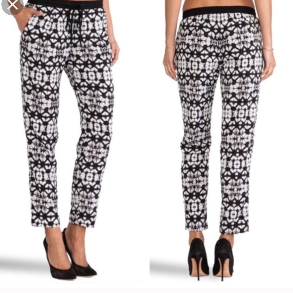 Sanctuary - Black & White Joggers